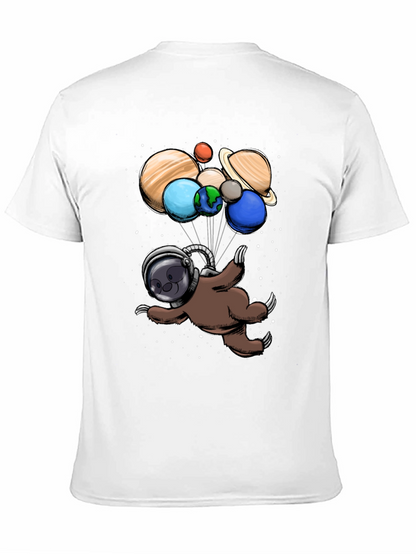 Astronaut Sloth Graphic T-Shirt