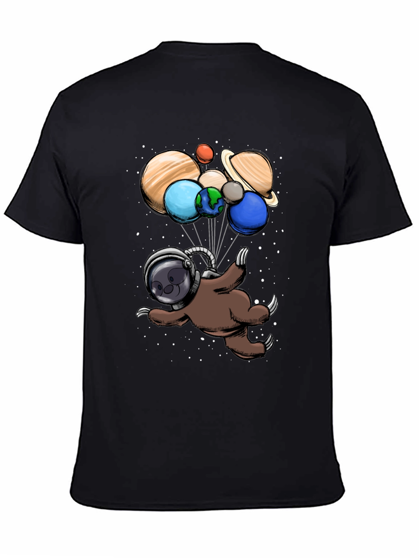 Astronaut Sloth Graphic T-Shirt