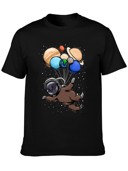 Astronaut Sloth Graphic T-Shirt