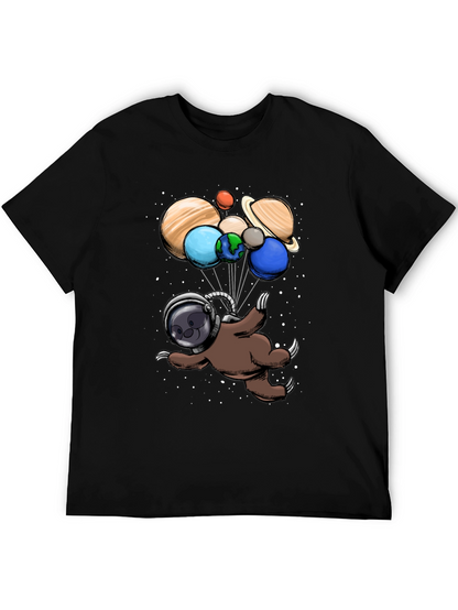 Astronaut Sloth Graphic T-Shirt