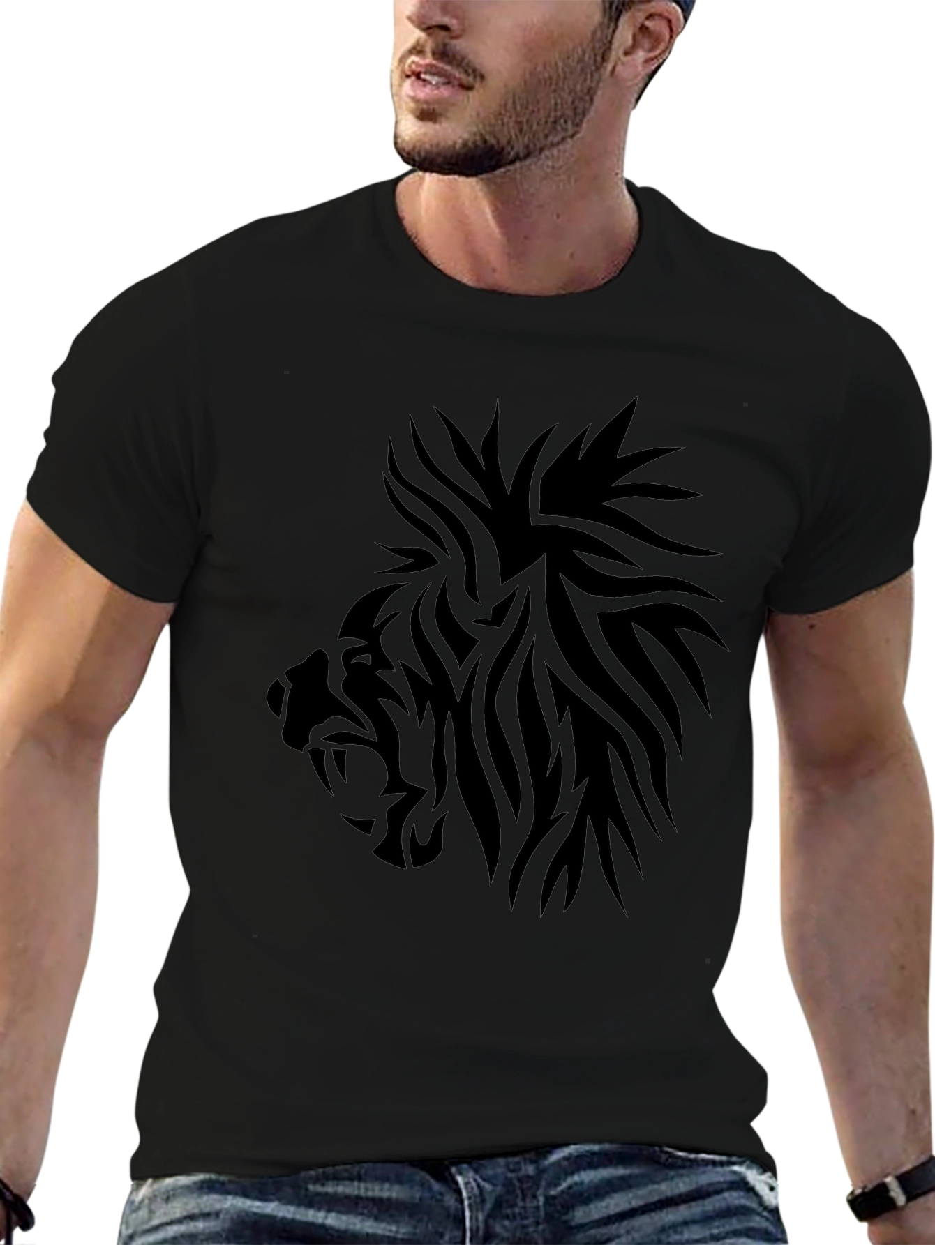 Black Lion Graphic Tee - Mens Short Sleeve