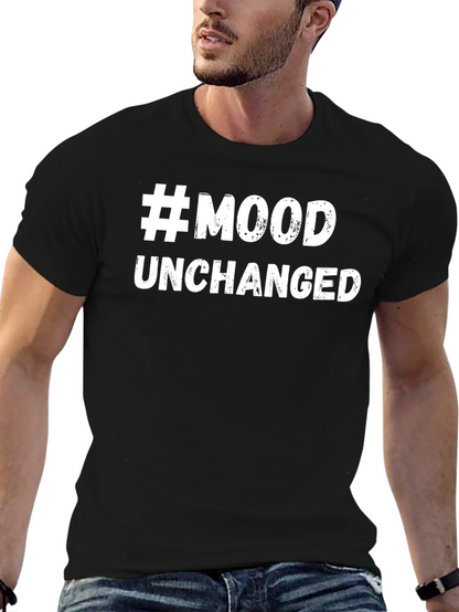 #Mood Unchanged Graphic Tee - Trendy Black T-Shirt