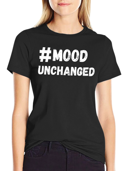 #Mood Unchanged Graphic Tee - Trendy Black T-Shirt