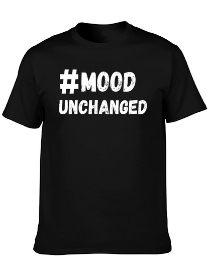 #Mood Unchanged Graphic Tee - Trendy Black T-Shirt