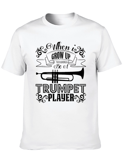 When I Grow Up Trumpet Player Black T-Shirt