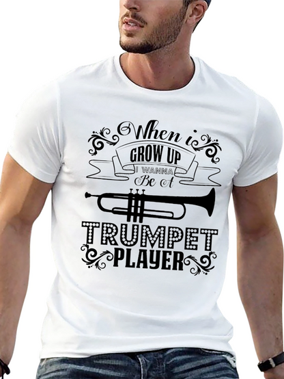 When I Grow Up Trumpet Player Black T-Shirt