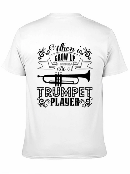 When I Grow Up Trumpet Player Black T-Shirt