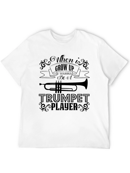 When I Grow Up Trumpet Player Black T-Shirt