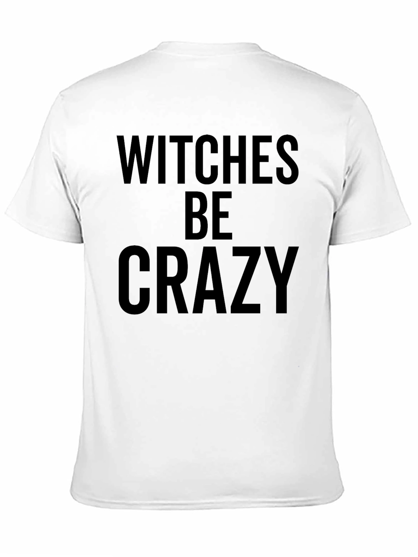Witches Be Crazy Graphic Tee - Black Cotton T-Shirt