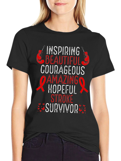 Stroke Survivor Inspiring Graphic T-Shirt