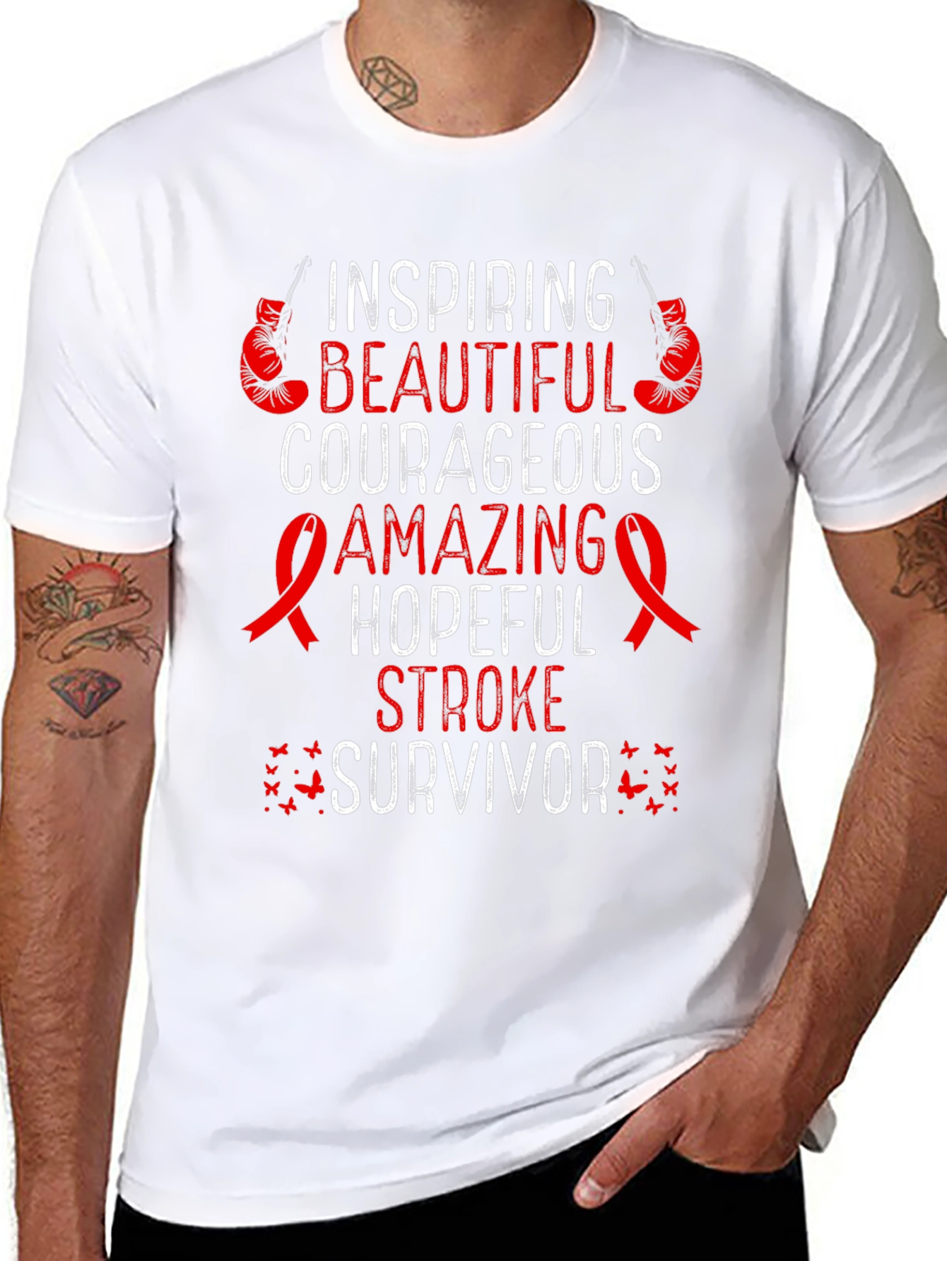 Stroke Survivor Inspiring Graphic T-Shirt