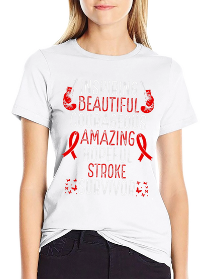 Stroke Survivor Inspiring Graphic T-Shirt