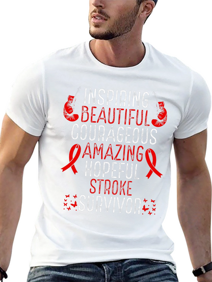 Stroke Survivor Inspiring Graphic T-Shirt