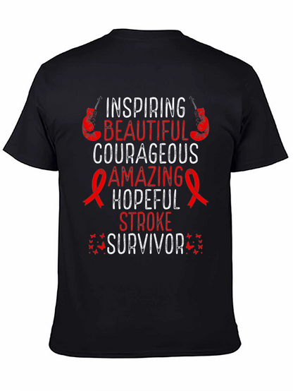 Stroke Survivor Inspiring Graphic T-Shirt