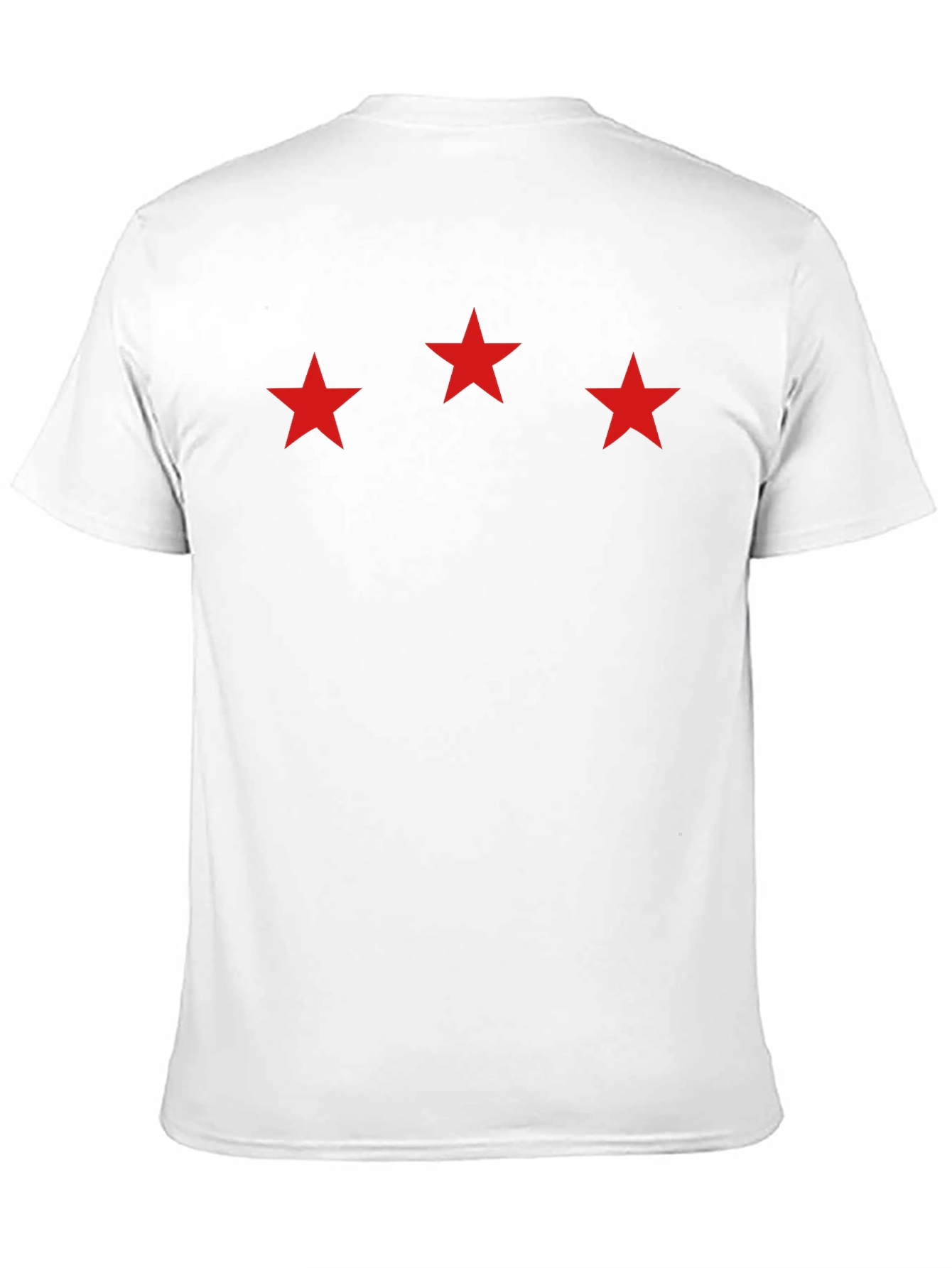 Three Star Graphic Black T-Shirt