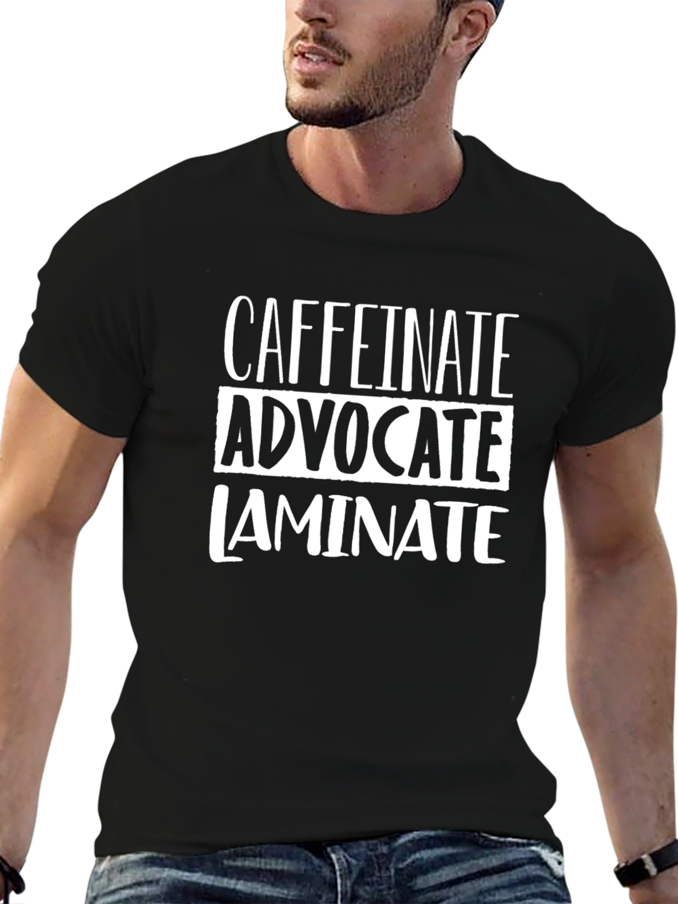 Caffeinate Advocate Laminate T-Shirt