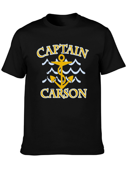 Captain Carson T-Shirt - Nautical Anchor Design