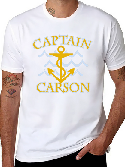 Captain Carson T-Shirt - Nautical Anchor Design