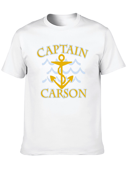 Captain Carson T-Shirt - Nautical Anchor Design