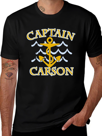 Captain Carson T-Shirt - Nautical Anchor Design