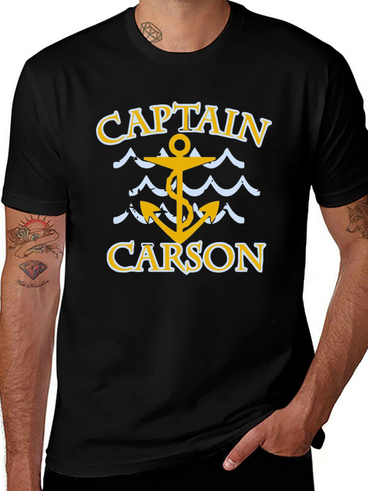 Captain Carson T-Shirt - Nautical Anchor Design