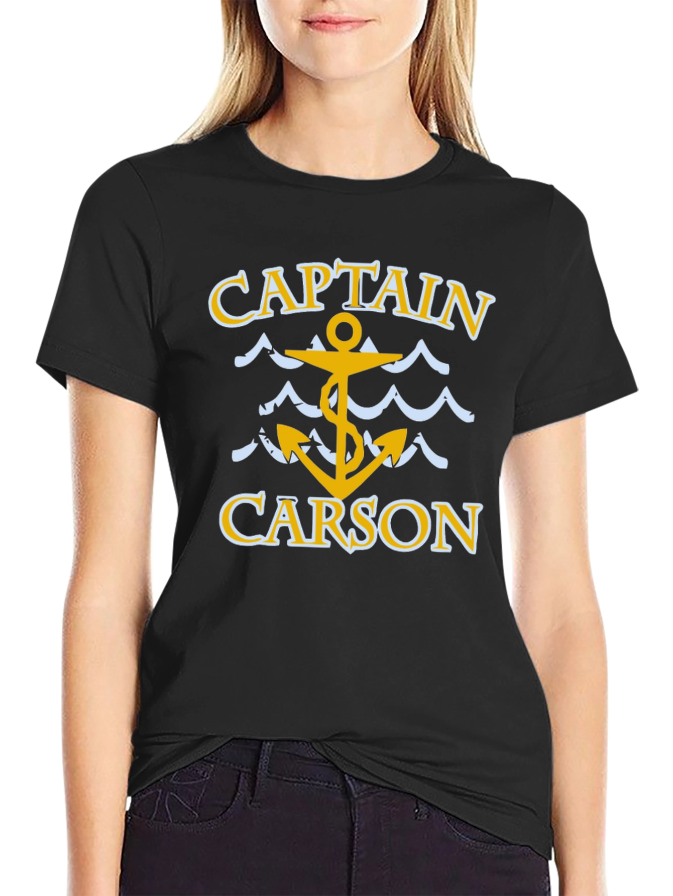 Captain Carson T-Shirt - Nautical Anchor Design