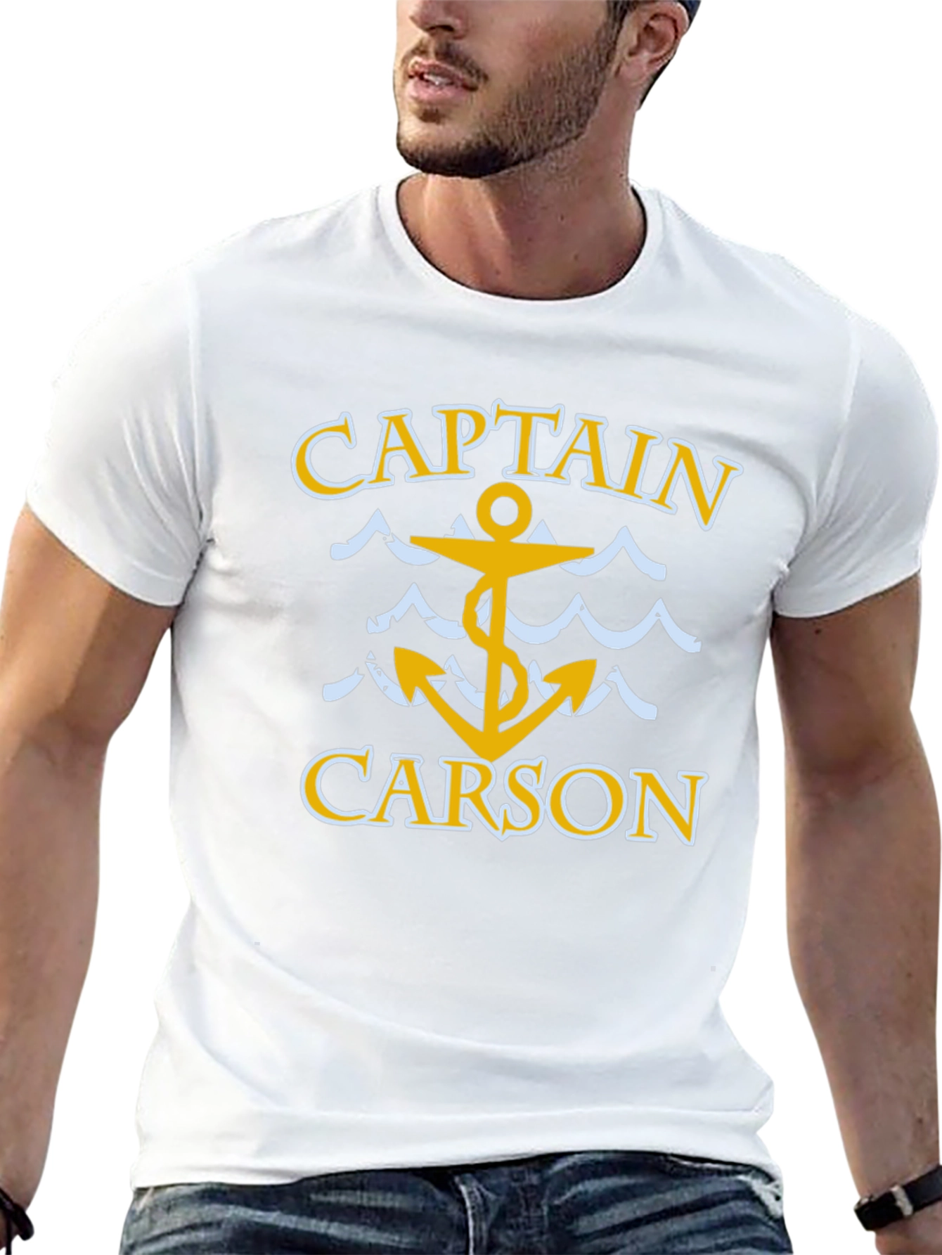 Captain Carson T-Shirt - Nautical Anchor Design
