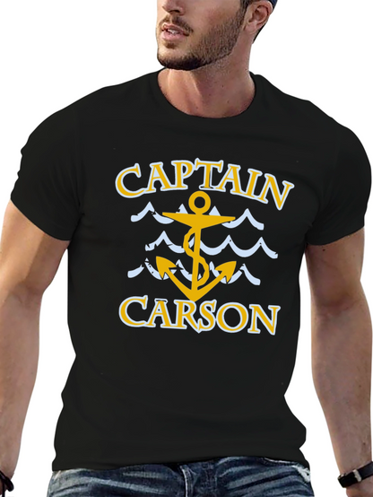 Captain Carson T-Shirt - Nautical Anchor Design