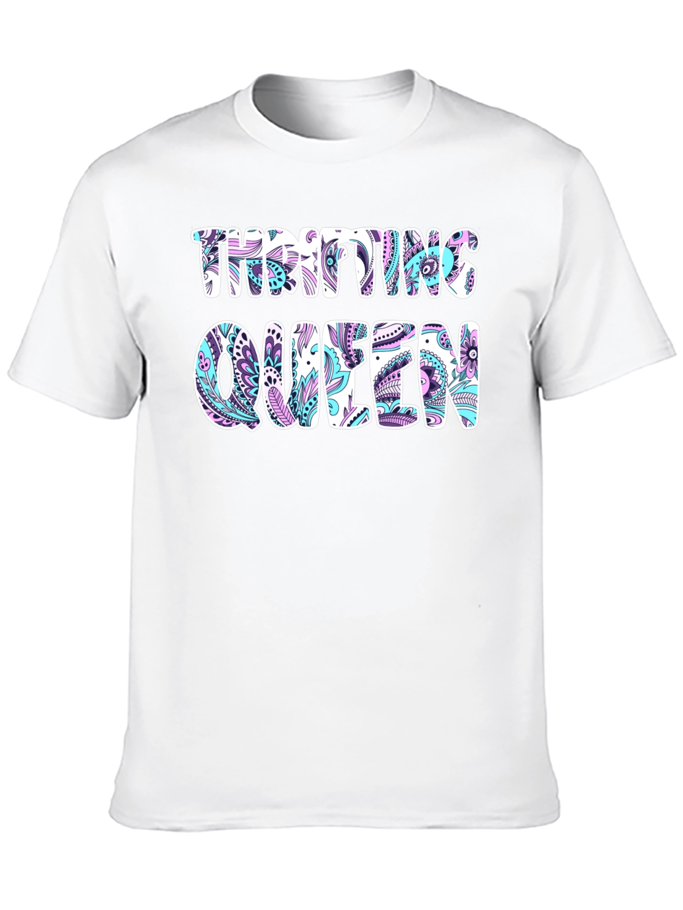 Thrifting Queen Black Graphic Tee