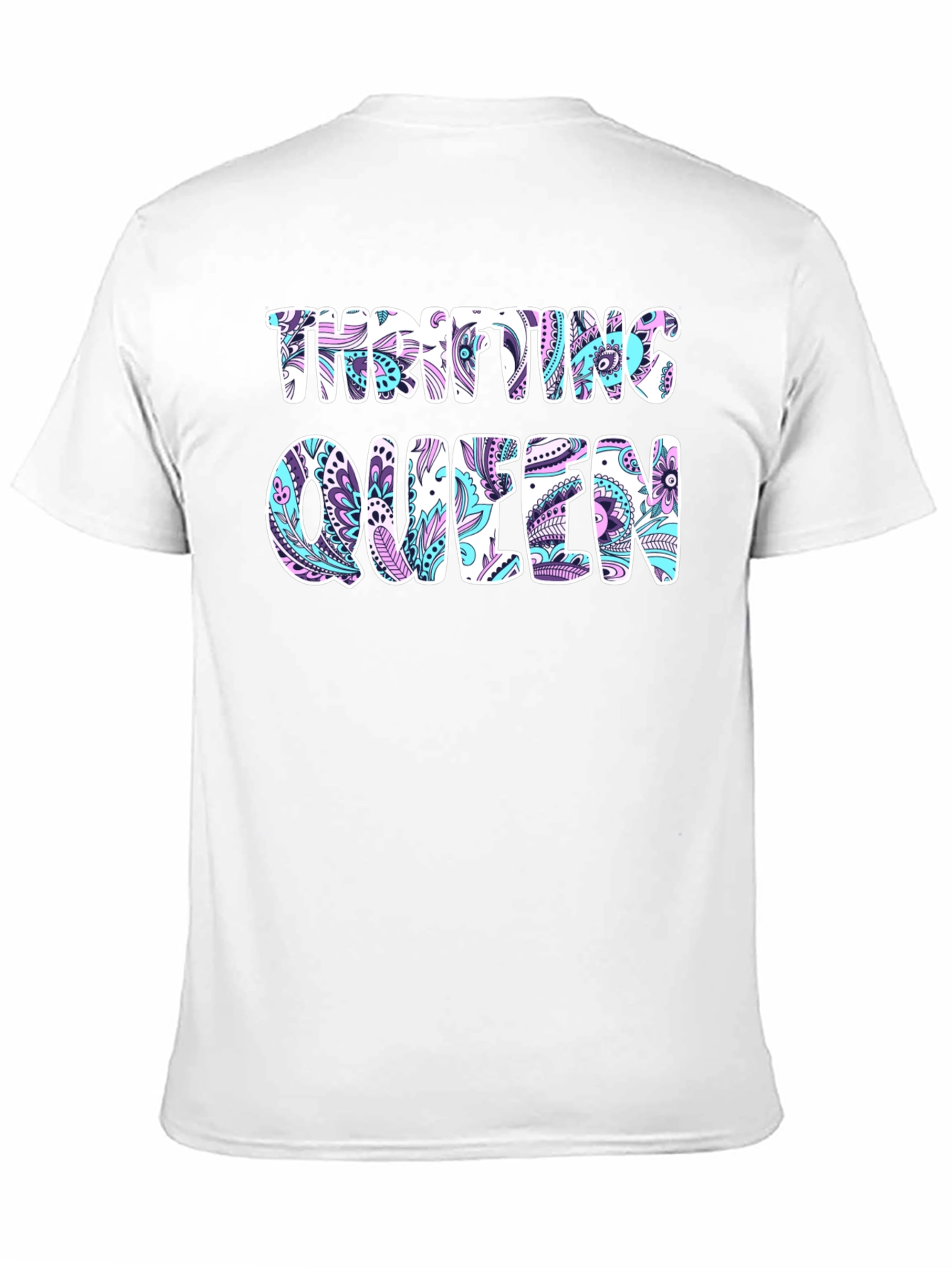 Thrifting Queen Black Graphic Tee