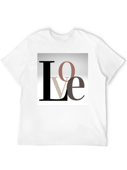 Stylish Love Graphic T-Shirt - Black