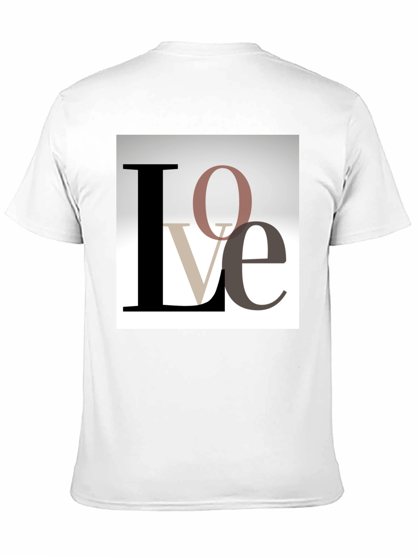 Stylish Love Graphic T-Shirt - Black
