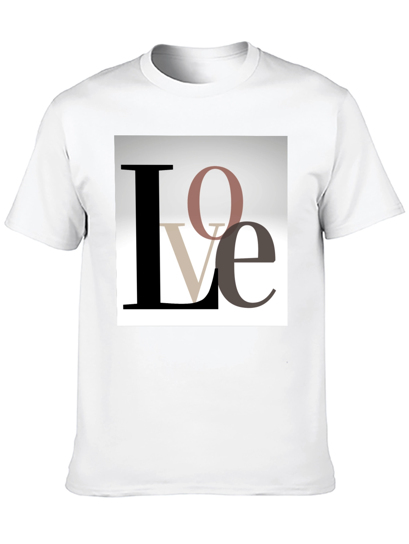 Stylish Love Graphic T-Shirt - Black