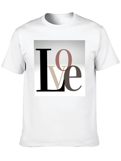 Stylish Love Graphic T-Shirt - Black