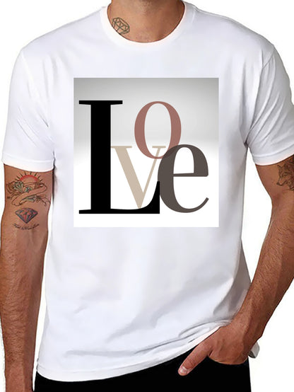 Stylish Love Graphic T-Shirt - Black