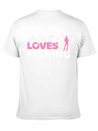 This Girl Loves Fishing T-Shirt - Black