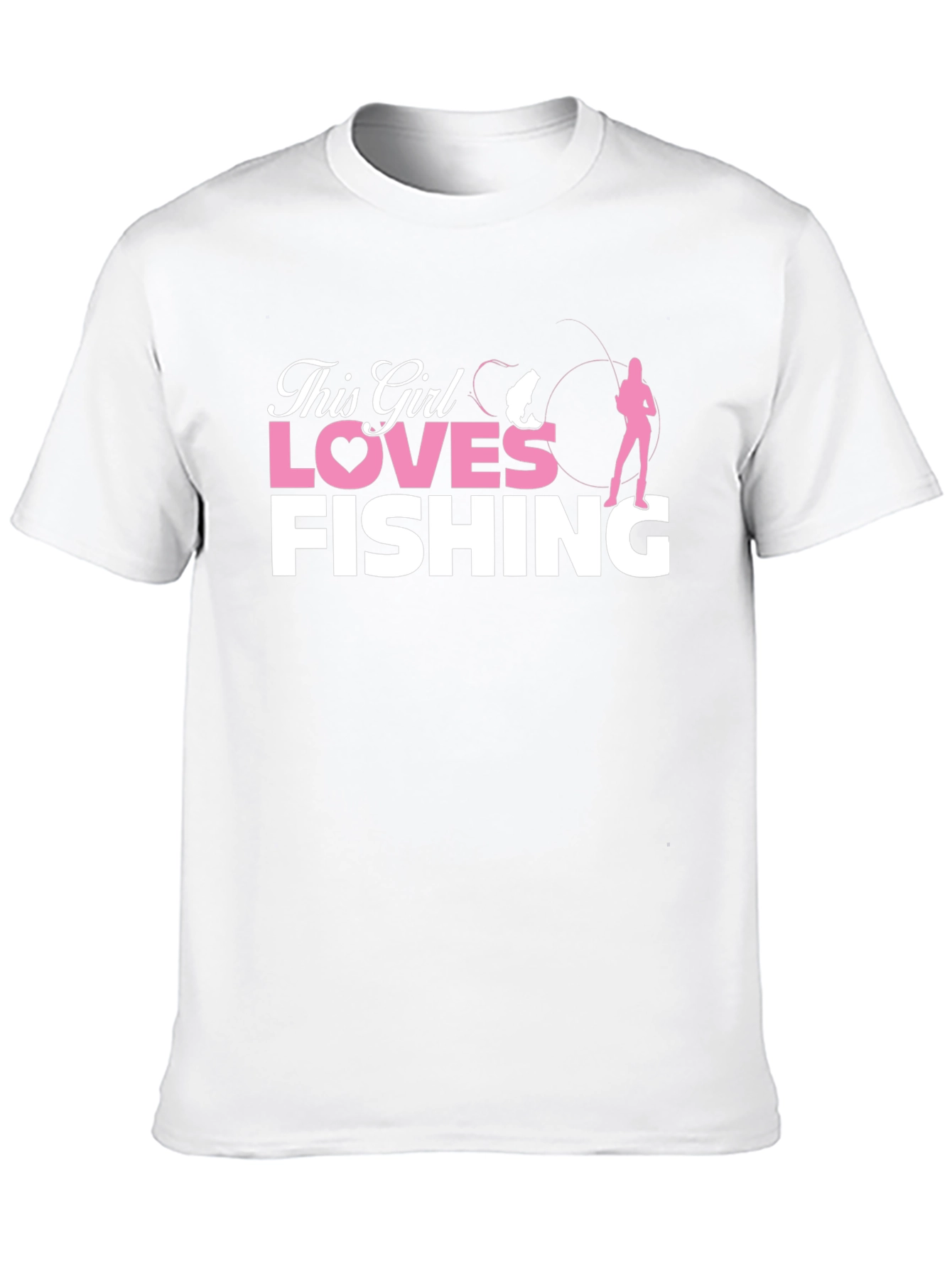 This Girl Loves Fishing T-Shirt - Black