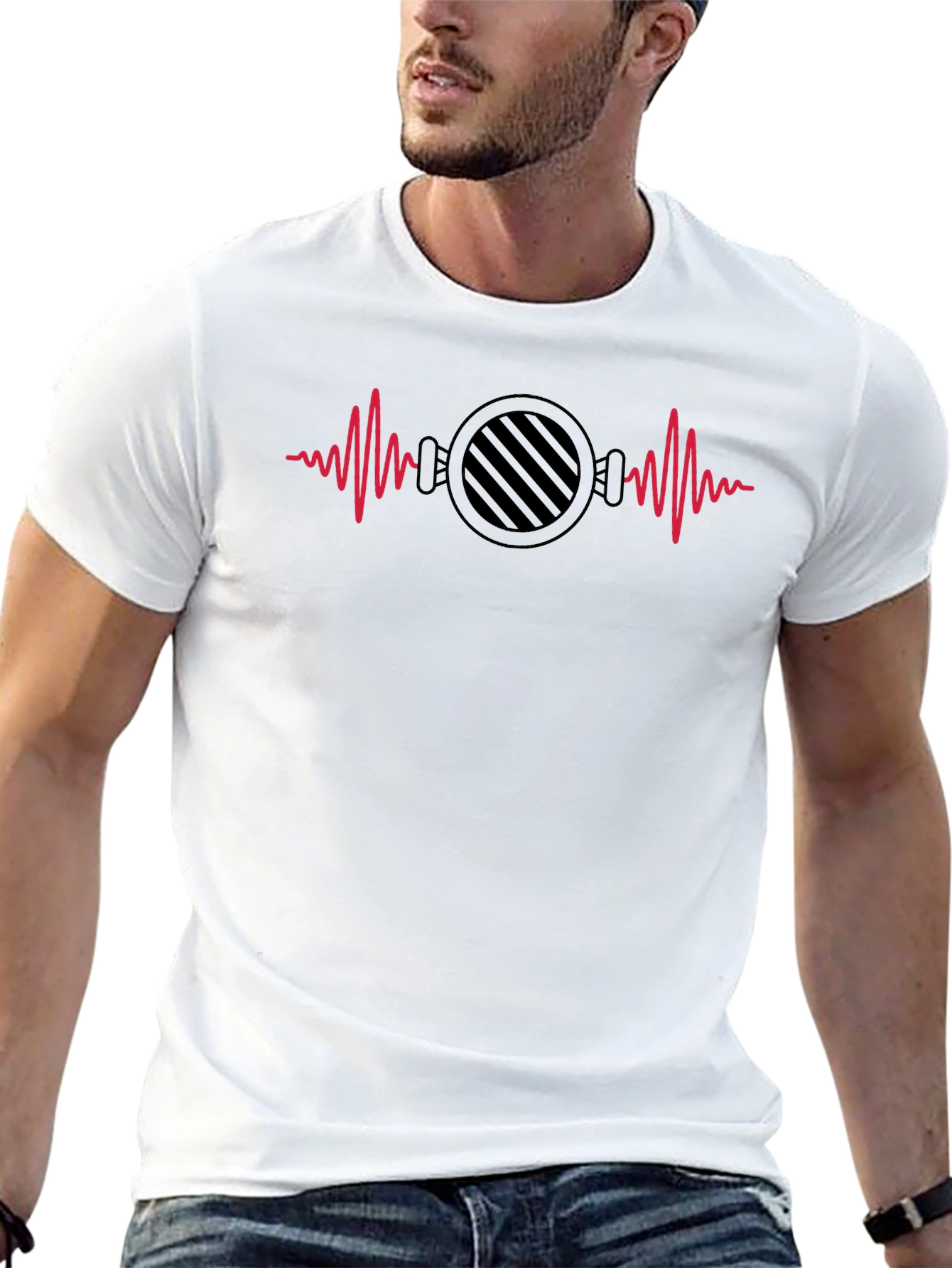 Audio Heartbeat Graphic T-Shirt
