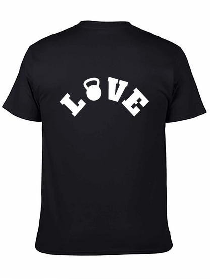 Love Kettlebell Black T-Shirt Workout Motivation