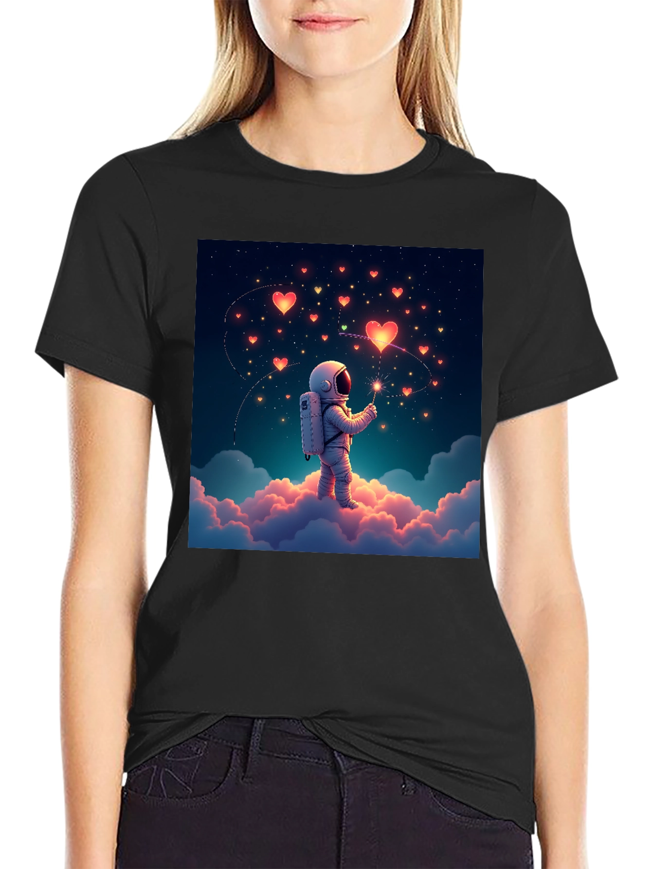 Astronaut Love Heart T-Shirt