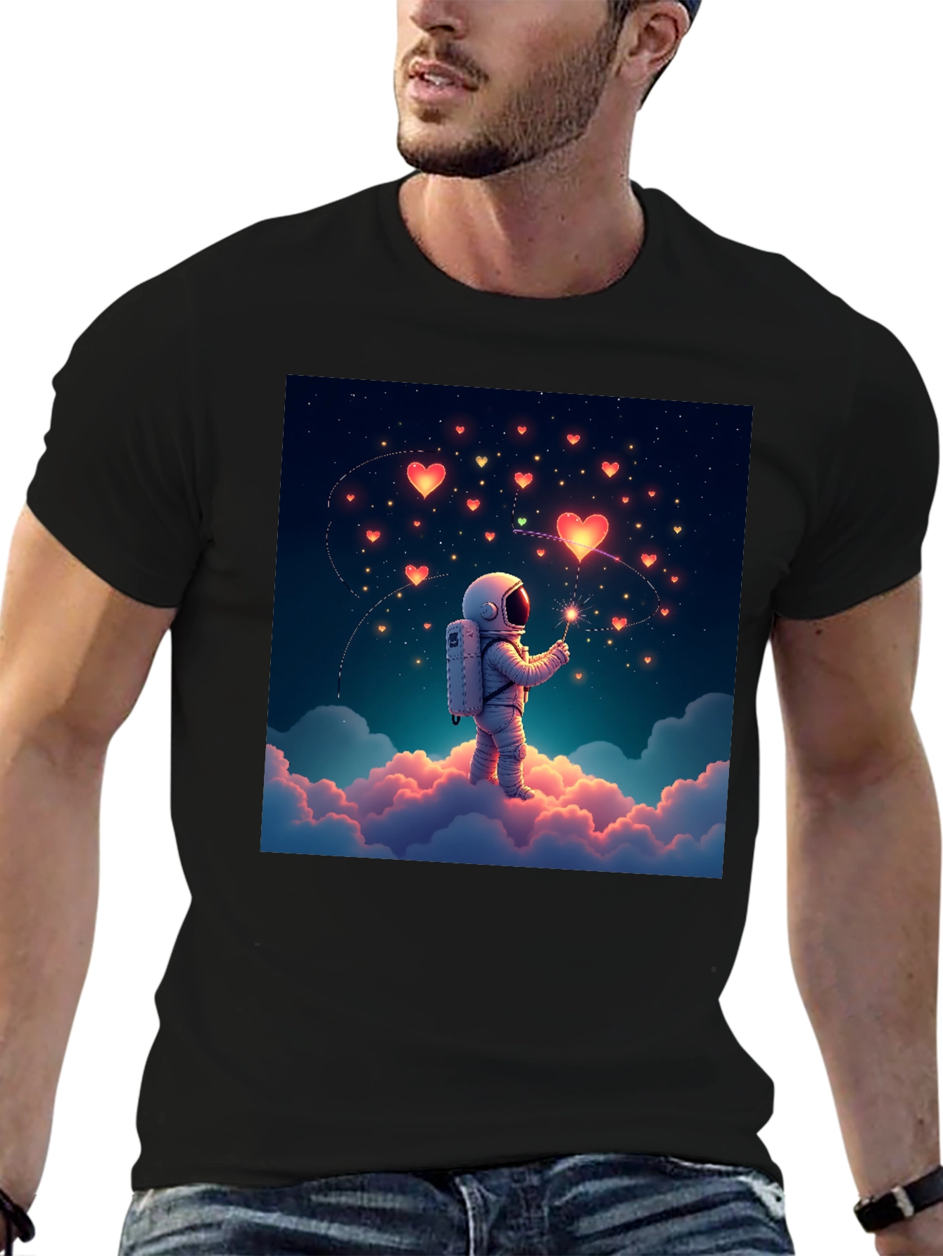 Astronaut Love Heart T-Shirt