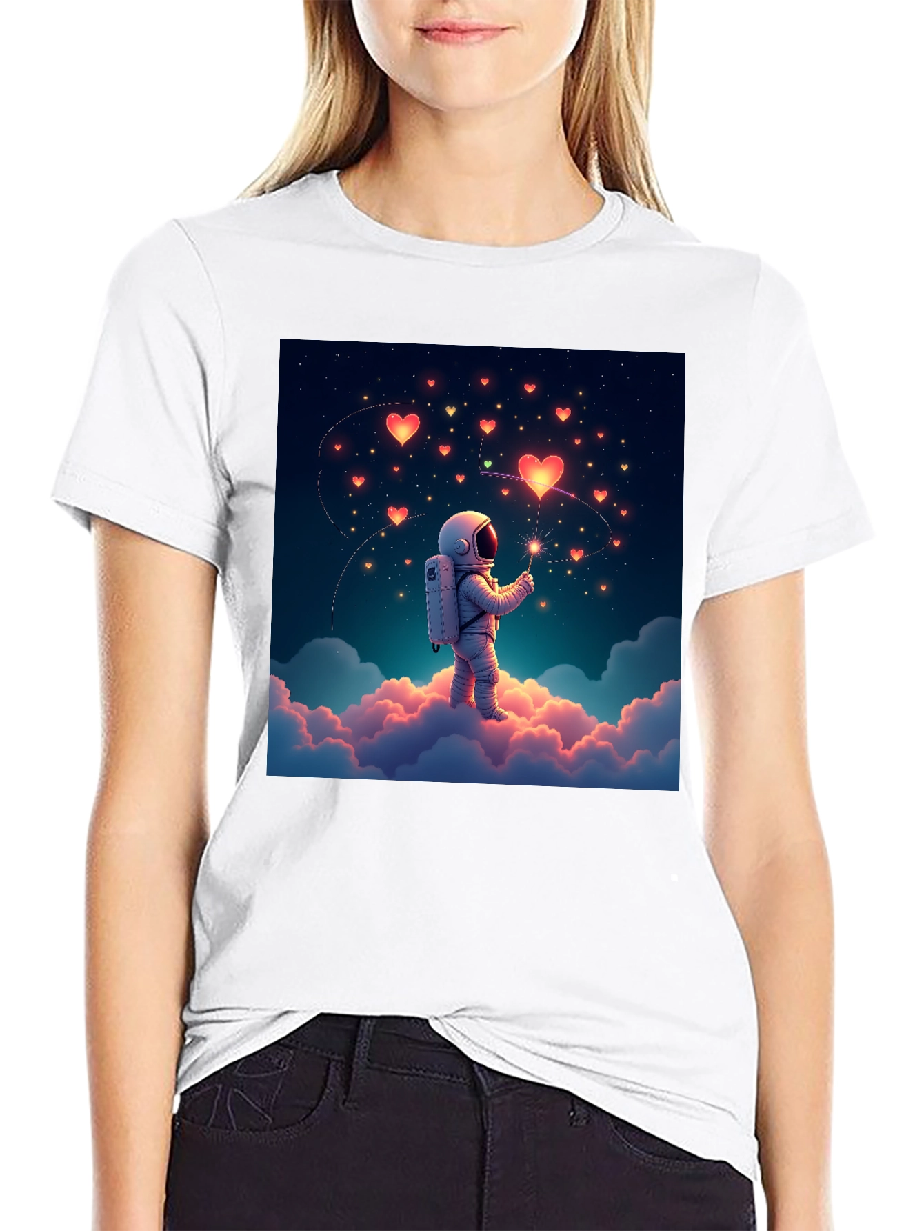 Astronaut Love Heart T-Shirt