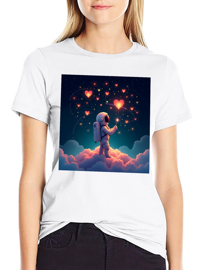 Astronaut Love Heart T-Shirt