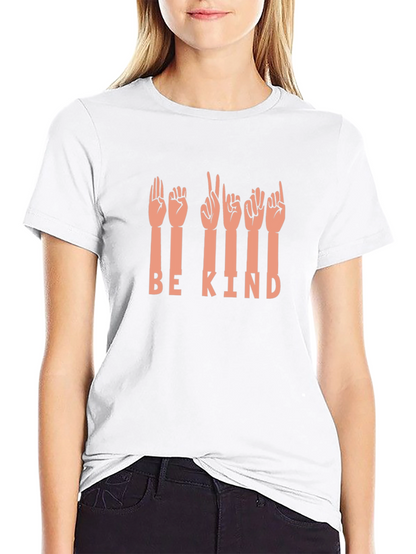 Be Kind Sign Language Graphic T-Shirt