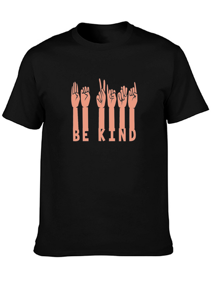 Be Kind Sign Language Graphic T-Shirt