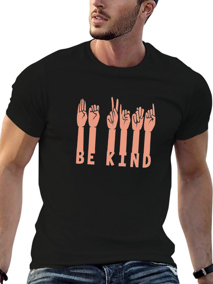 Be Kind Sign Language Graphic T-Shirt