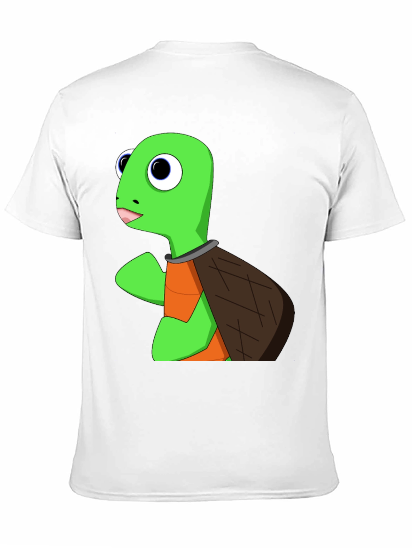 Cartoon Turtle Graphic T-Shirt - Black