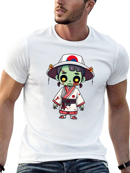 Zombie Girl T-Shirt - Spooky Korean Style