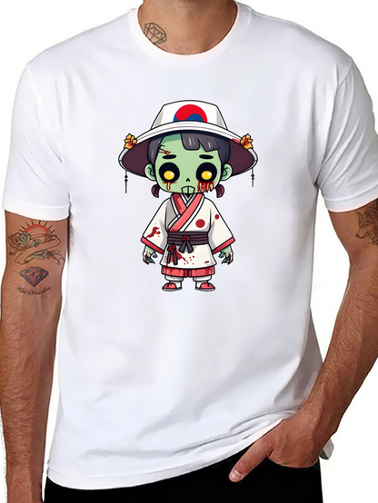 Zombie Girl T-Shirt - Spooky Korean Style