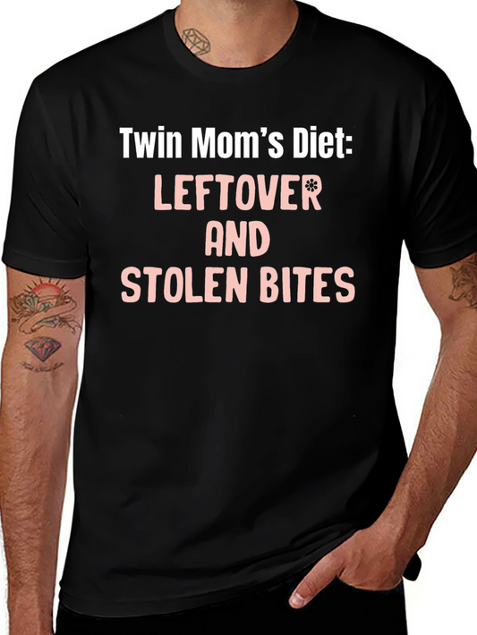 Twin Moms Diet T-Shirt - Leftover & Stolen Bites